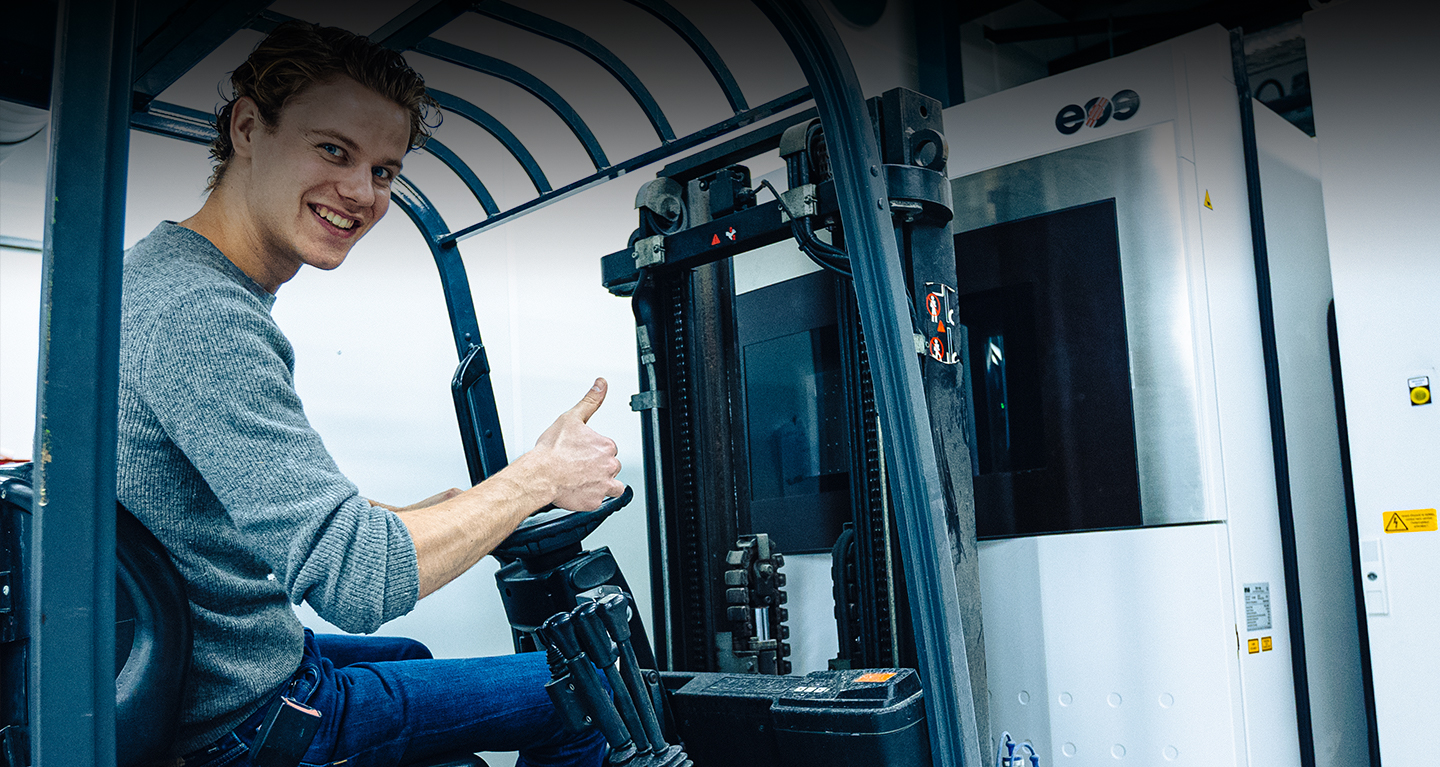 Frau - Nieuwe 3D printer