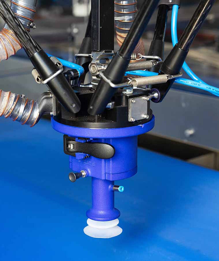 End-of-arm gripper van PWR, geprint in PA802-CF op de EOS P396