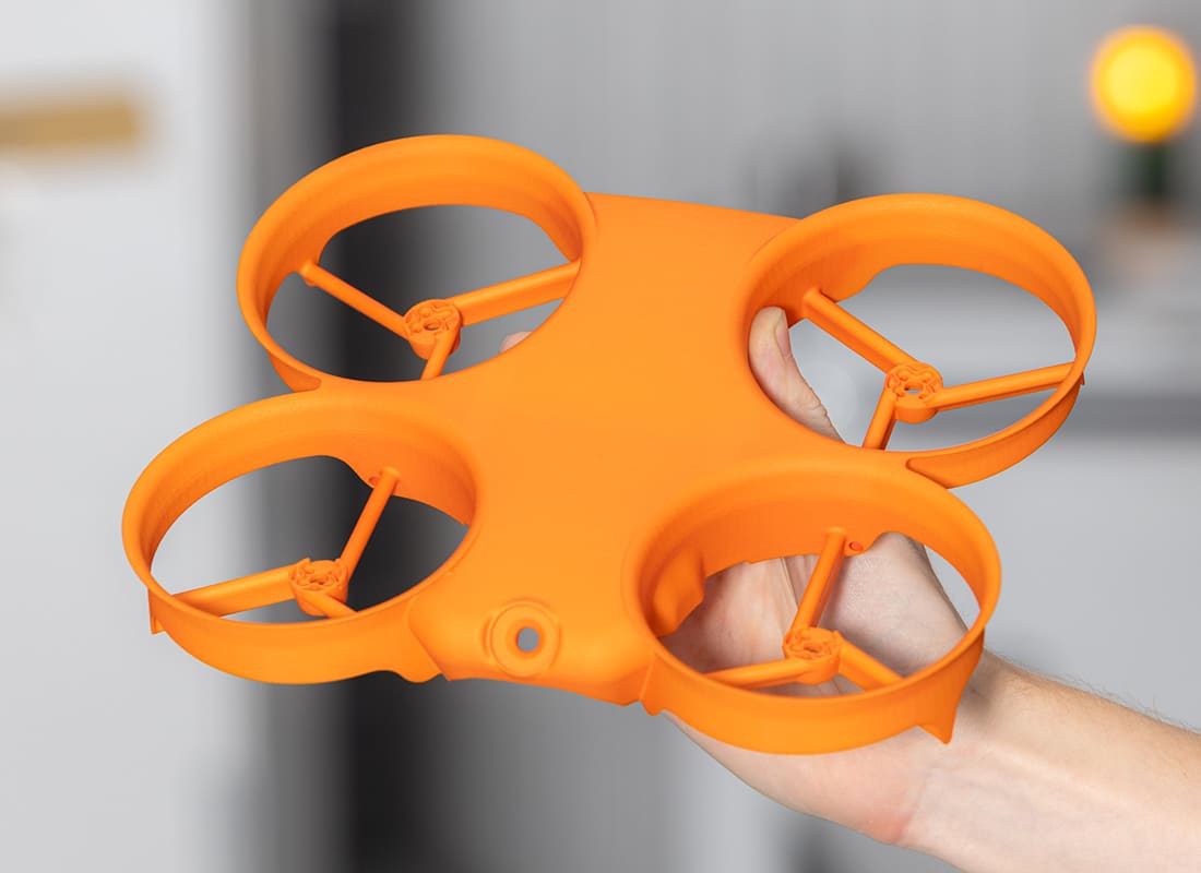 Wat kost 3D printen? - Prijsvoorbeeld: Drone body
